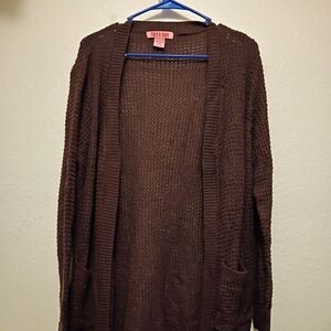 Cozy Shop Women's Chocolate Cardigan